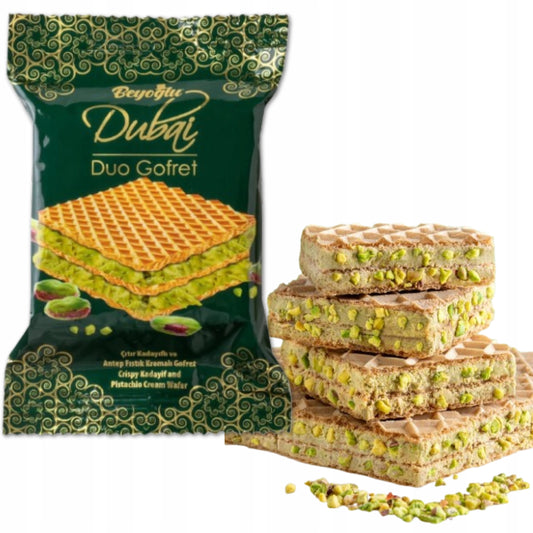 Beyoğlu Dubai Duo Gofret Pistachio Wafer 36 g - 24pcs/Box
