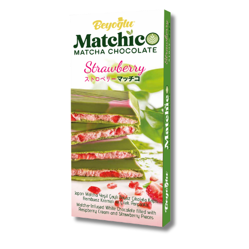 Beyoğlu Matchico 抹茶士多啤梨朱古力 95g
